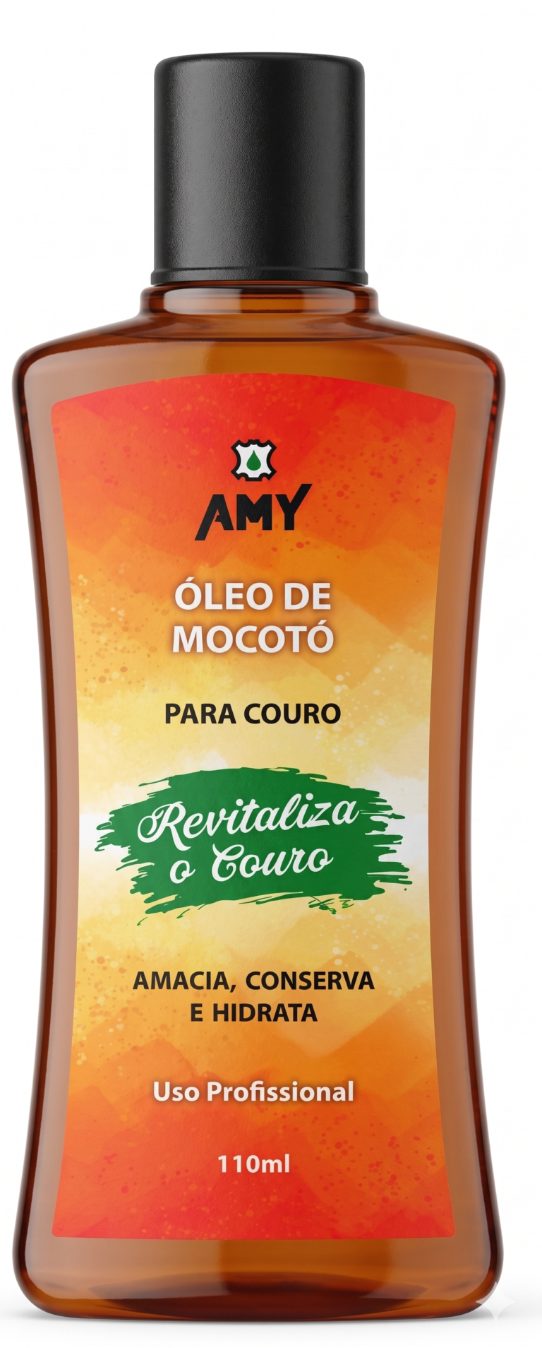 ÓLEO DE MOCOTÓ Óleo especialmente desenvolvido para amaciar, conservar e hidratar seus artigos de couro. Embalagens 110ml