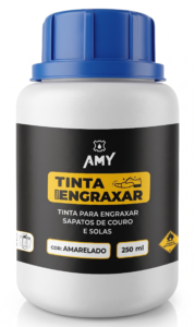 TINTA PARA ENGRAXAR Tinta especialmente desenvolvida para engraxar sapatos de couro, incluindo a sola. Embalagens 250ml