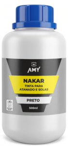 NAKAR Tinta especialmente desenvolvida para realizar pinturas em solas de calçados. Embalagens 500ml – 900ml 5 Litros – 20 Litros