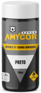 AMYCOR Verniz especialmente desenvolvido à base de água para o cuidar e proteger o couro atanado e soleta. Embalagens 100ml – 500ml – 900ml 5 Litros – 20 Litros